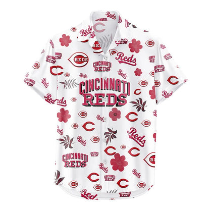 [FLASH SALE] NEW CUSTOMIZED MLB05 CRS CINCINNATI REDS UNISEX HAWAIIAN SHIRT & SHORTS SET