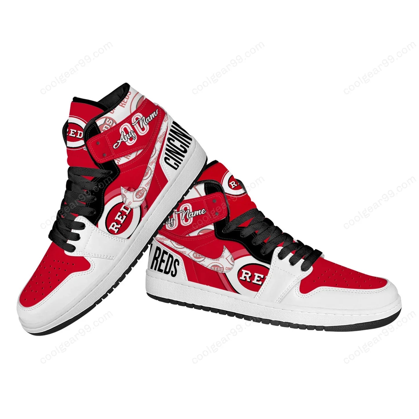 [FLASH SALE] NEW CUSTOMIZED MLB05 CC REDS AIR JORDAN SNEAKERS