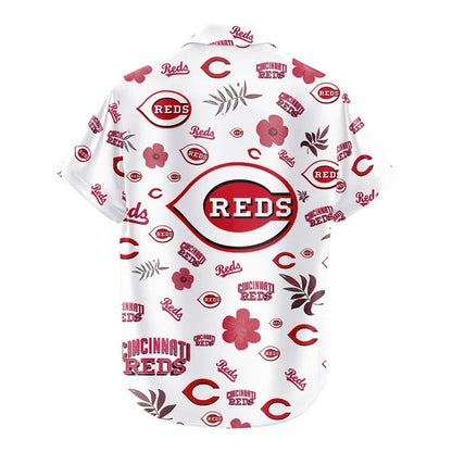 [FLASH SALE] NEW CUSTOMIZED MLB05 CRS CINCINNATI REDS UNISEX HAWAIIAN SHIRT & SHORTS SET