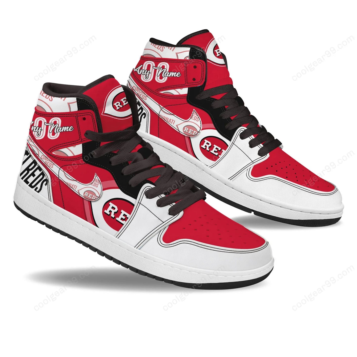 [FLASH SALE] NEW CUSTOMIZED MLB05 CC REDS AIR JORDAN SNEAKERS