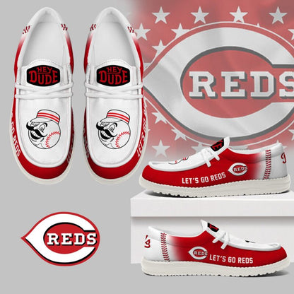 [FLASH SALE] NEW CUSTOMIZED MLB05 CC REDS LOAFER SHOES