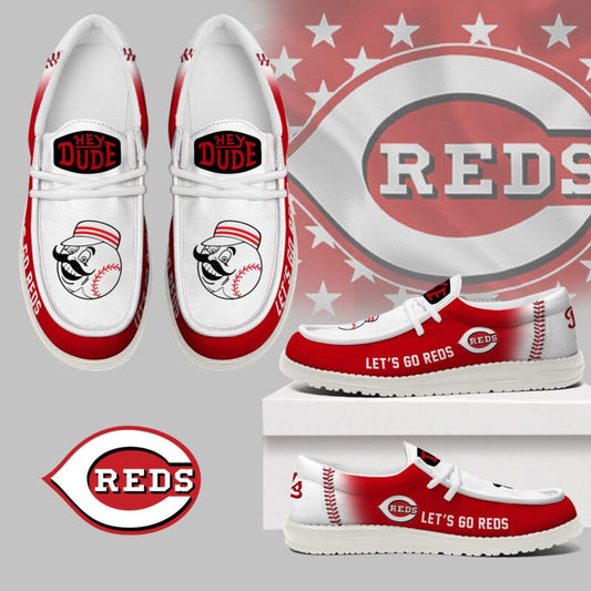 [FLASH SALE] NEW CUSTOMIZED MLB05 CC REDS LOAFER SHOES