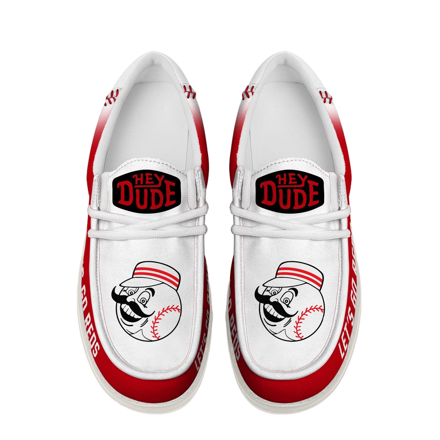 [FLASH SALE] NEW CUSTOMIZED MLB05 CC REDS LOAFER SHOES