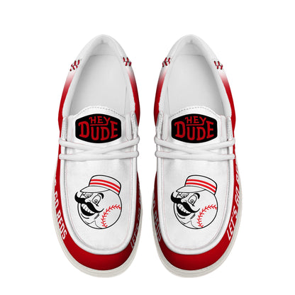 [FLASH SALE] NEW CUSTOMIZED MLB05 CC REDS LOAFER SHOES