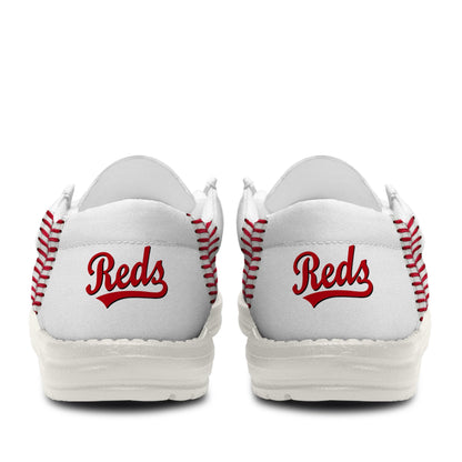 [FLASH SALE] NEW CUSTOMIZED MLB05 CC REDS LOAFER SHOES