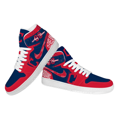[FLASH SALE] NEW CUSTOMIZED MLB13 CL GUARDIANS AIR JORDAN SNEAKERS