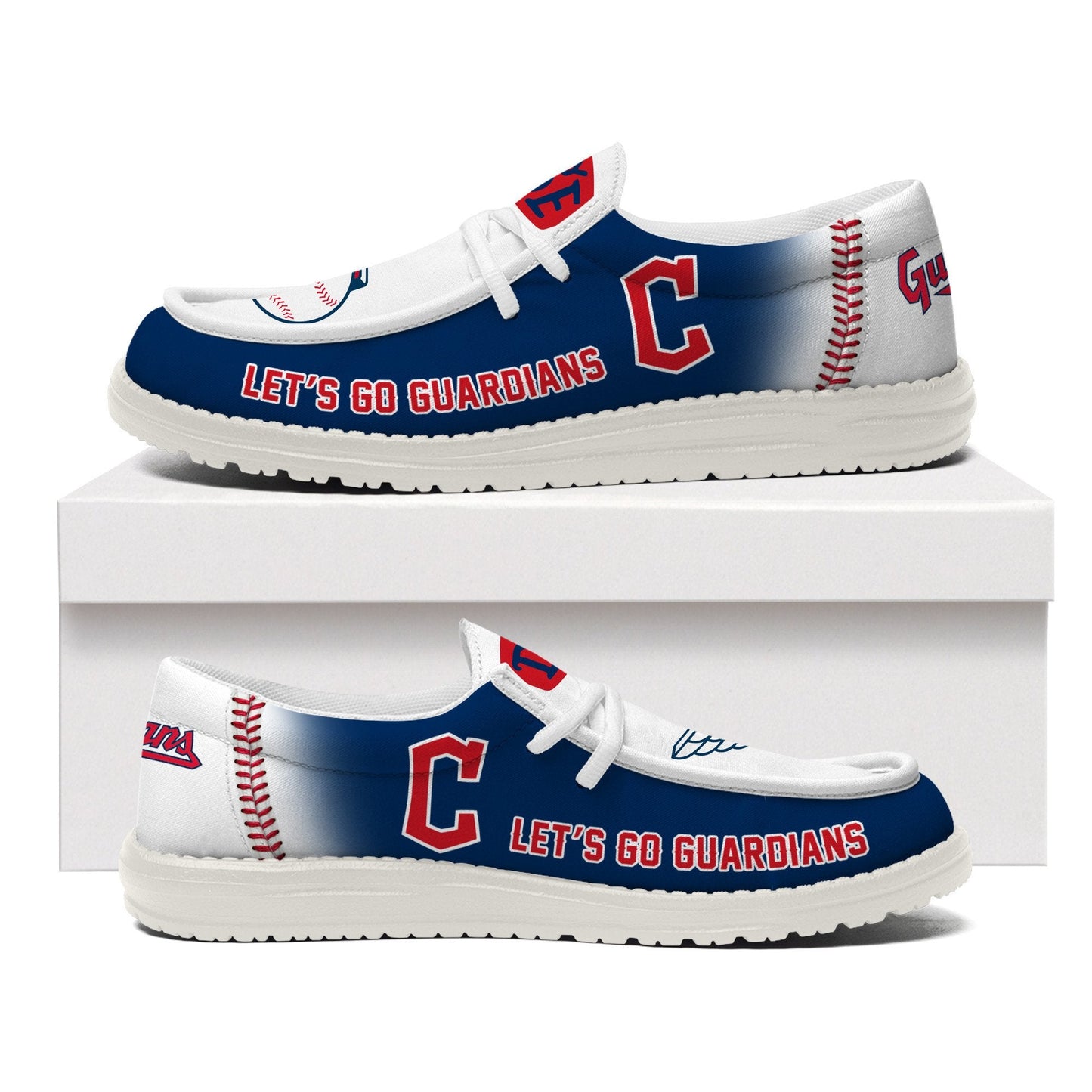 [FLASH SALE] NEW CUSTOMIZED MLB13 CL GUARDIANS LOAFER SHOES