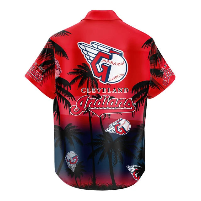 [FLASH SALE] NEW CUSTOMIZED MLB13 CGS CLEVELAND GUARDIANS UNISEX HAWAIIAN SHIRT & SHORTS SET