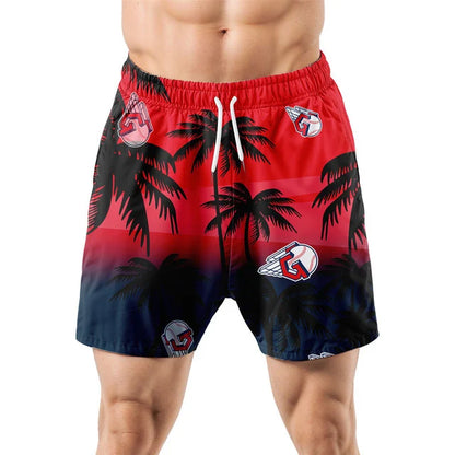 [FLASH SALE] NEW CUSTOMIZED MLB13 CGS CLEVELAND GUARDIANS UNISEX HAWAIIAN SHIRT & SHORTS SET