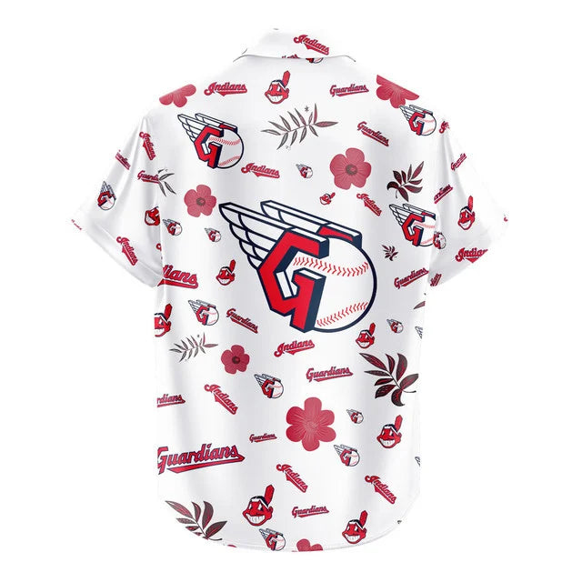 [FLASH SALE] NEW CUSTOMIZED MLB13 CGS CLEVELAND GUARDIANS UNISEX HAWAIIAN SHIRT & SHORTS SET