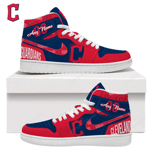 [FLASH SALE] NEW CUSTOMIZED MLB13 CL GUARDIANS AIR JORDAN SNEAKERS