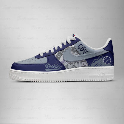 [FLASH SALE] NEW CUSTOMIZED MLB30 CL ROCKIES AF1 SHOES