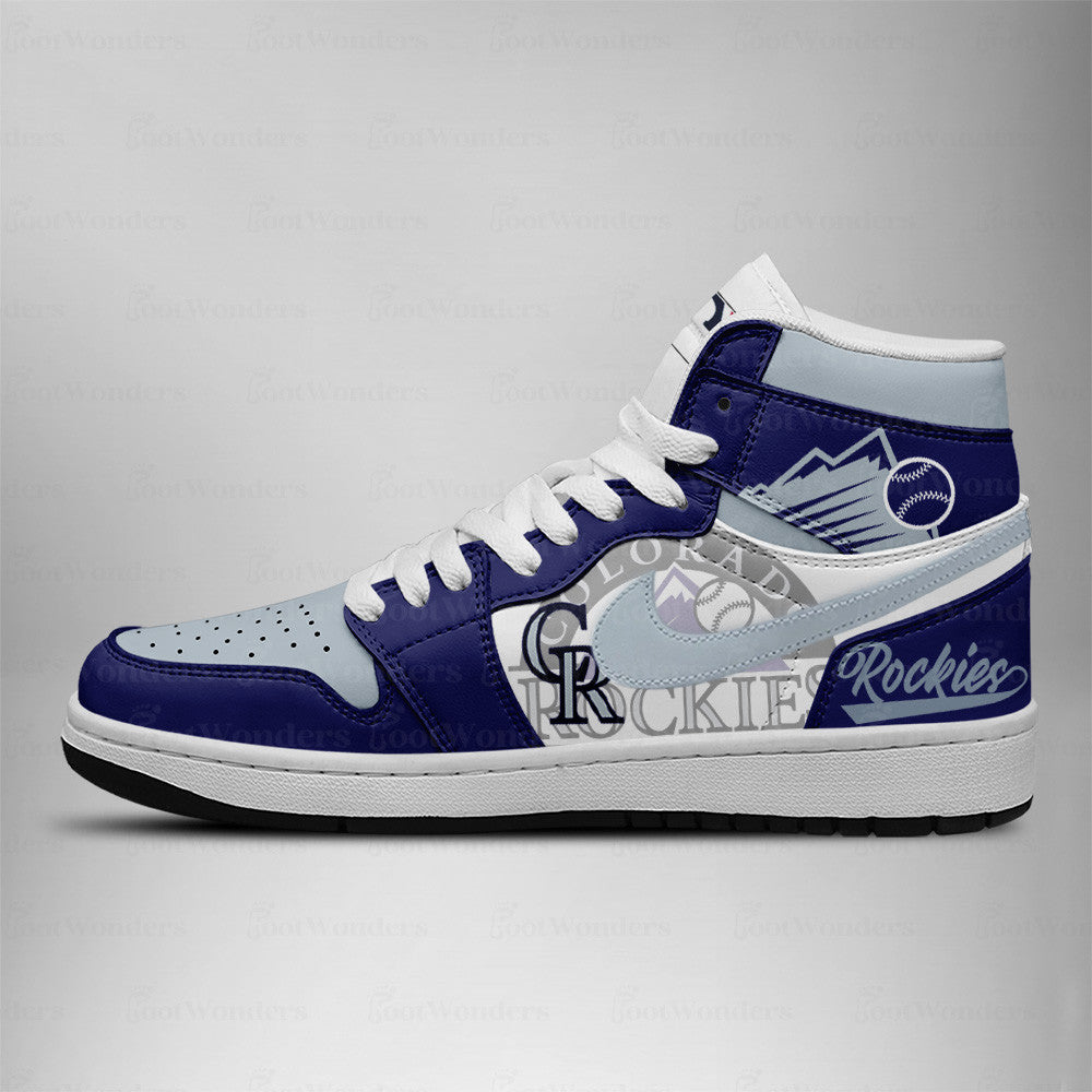 [FLASH SALE] NEW CUSTOMIZED MLB30 CL ROCKIES AIR JORDAN SNEAKERS