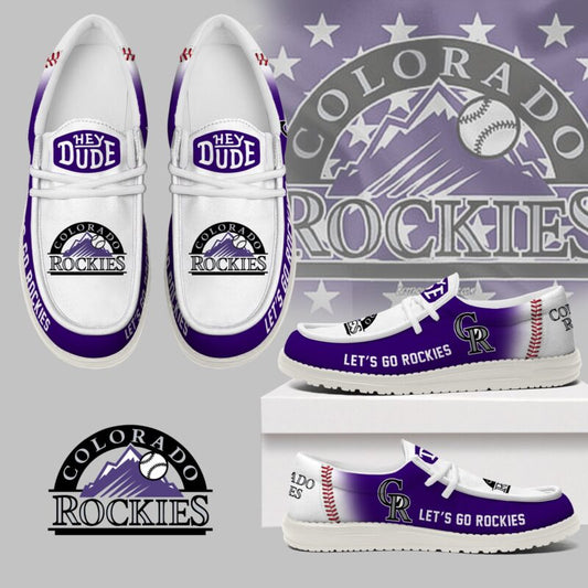 [FLASH SALE] NEW CUSTOMIZED MLB30 CL ROCKIES LOAFER SHOES