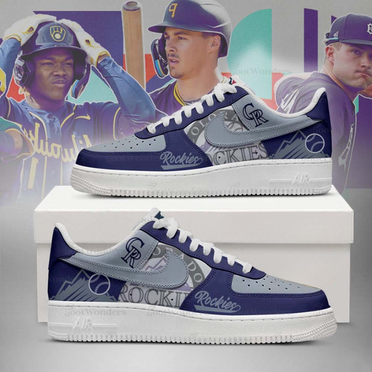 [FLASH SALE] NEW CUSTOMIZED MLB30 CL ROCKIES AF1 SHOES