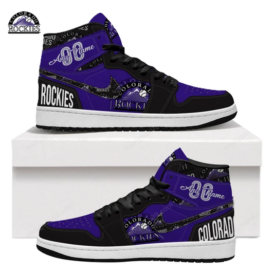 [FLASH SALE] NEW CUSTOMIZED MLB30 CL ROCKIES AIR JORDAN SNEAKERS