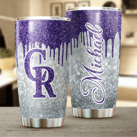 [FLASH SALE] NEW CUSTOMIZED MLB30 CL ROCKIES TUMBLER CUP