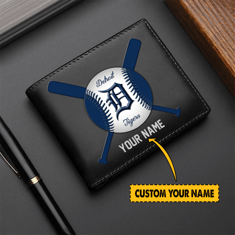 [FLASH SALE] NEW CUSTOMIZED MLB16 DT TIGERS LEATHER WALLET