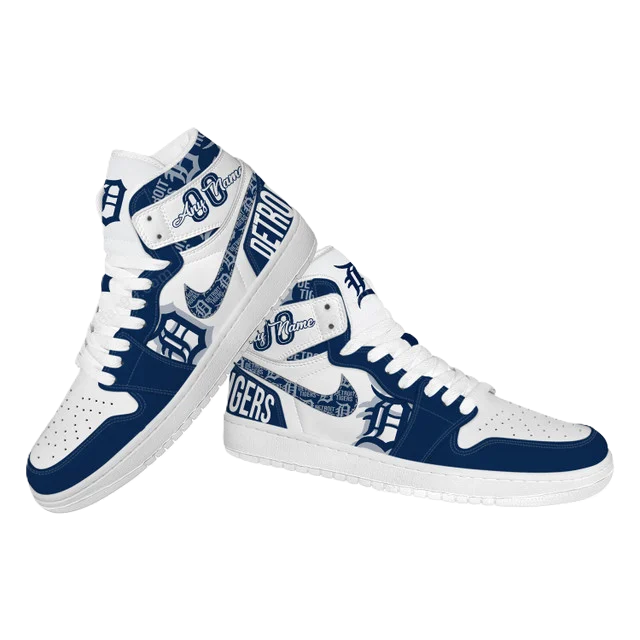 [FLASH SALE] NEW CUSTOMIZED MLB16 DT TIGERS AIR JORDAN SNEAKERS