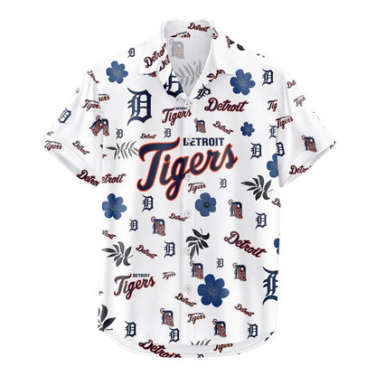 [FLASH SALE] NEW CUSTOMIZED MLB16 DTS DETROIT TIGERS UNISEX HAWAIIAN SHIRT & SHORTS SET