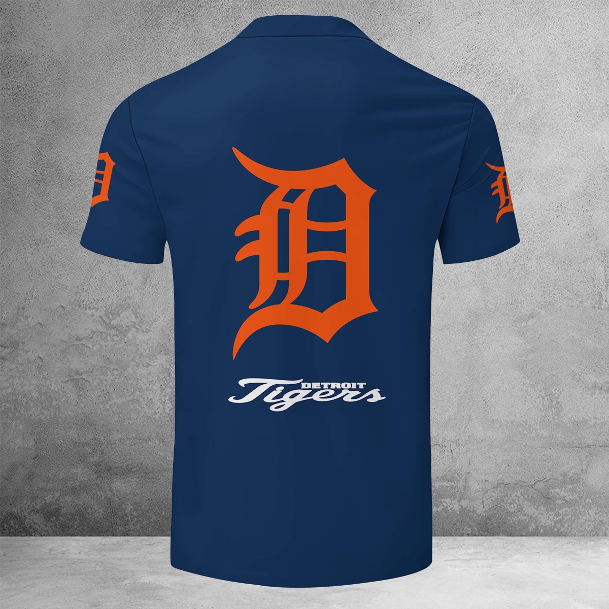 [FLASH SALE] NEW CUSTOMIZED MLB16 DTS DETROIT TIGERS ZIP POLO SHIRT