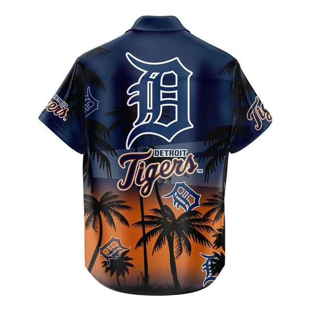 [FLASH SALE] NEW CUSTOMIZED MLB16 DTS DETROIT TIGERS UNISEX HAWAIIAN SHIRT & SHORTS SET