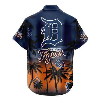 [FLASH SALE] NEW CUSTOMIZED MLB16 DTS DETROIT TIGERS UNISEX HAWAIIAN SHIRT & SHORTS SET