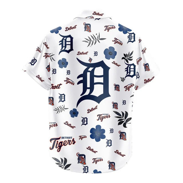 [FLASH SALE] NEW CUSTOMIZED MLB16 DTS DETROIT TIGERS UNISEX HAWAIIAN SHIRT & SHORTS SET