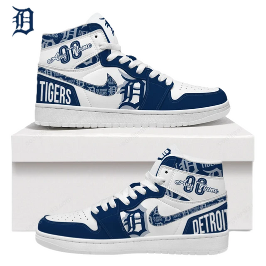 [FLASH SALE] NEW CUSTOMIZED MLB16 DT TIGERS AIR JORDAN SNEAKERS