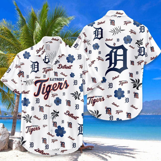 [FLASH SALE] NEW CUSTOMIZED MLB16 DTS DETROIT TIGERS UNISEX HAWAIIAN SHIRT & SHORTS SET