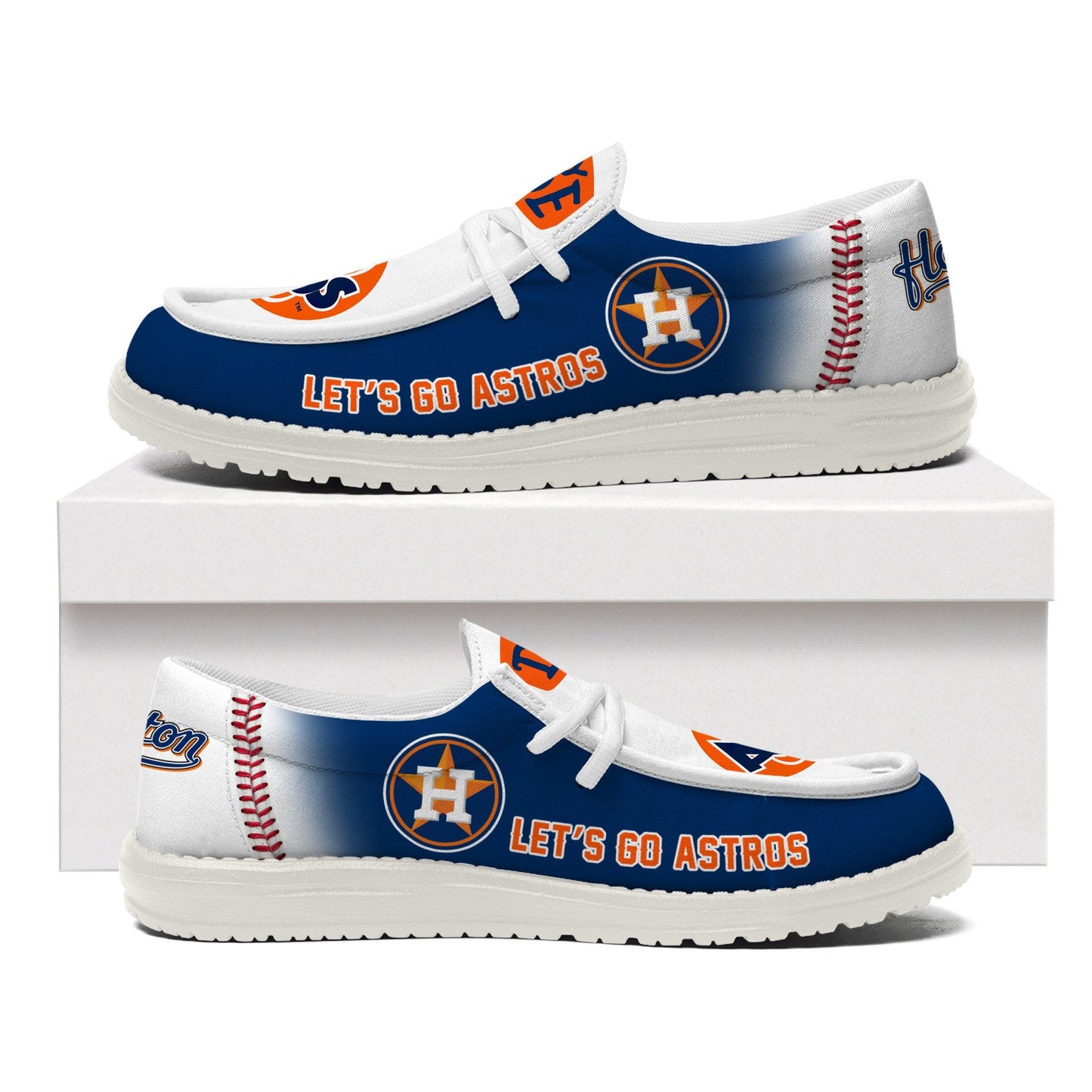 [FLASH SALE] NEW CUSTOMIZED MLB10 HT ASTROS LOAFER SHOES