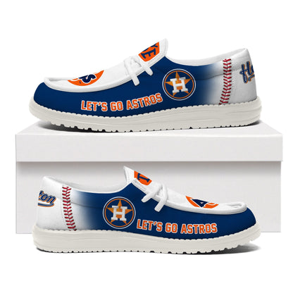 [FLASH SALE] NEW CUSTOMIZED MLB10 HT ASTROS LOAFER SHOES