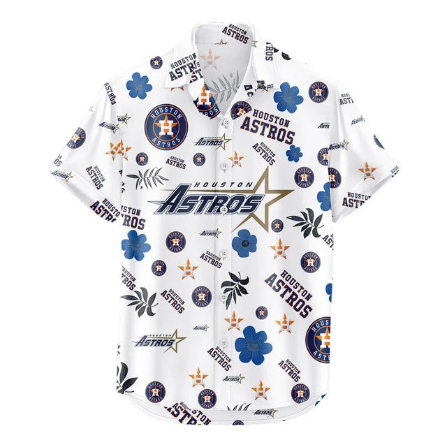 [FLASH SALE] NEW CUSTOMIZED MLB10 HAS HOUSTON ASTROS UNISEX HAWAIIAN SHIRT & SHORTS SET