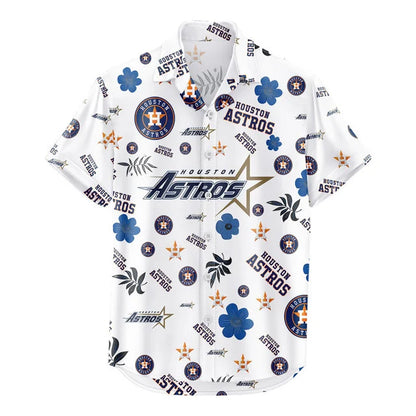 [FLASH SALE] NEW CUSTOMIZED MLB10 HAS HOUSTON ASTROS UNISEX HAWAIIAN SHIRT & SHORTS SET