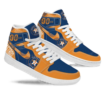 [FLASH SALE] NEW CUSTOMIZED MLB10 HT ASTROS AIR JORDAN SNEAKERS