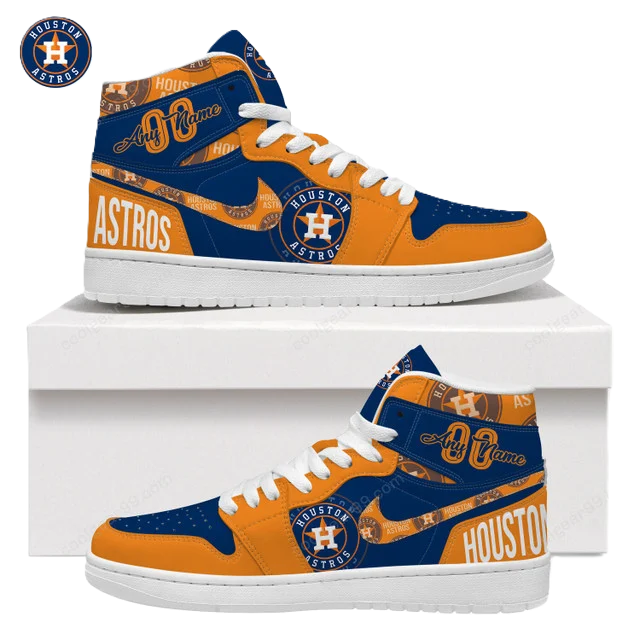 [FLASH SALE] NEW CUSTOMIZED MLB10 HT ASTROS AIR JORDAN SNEAKERS