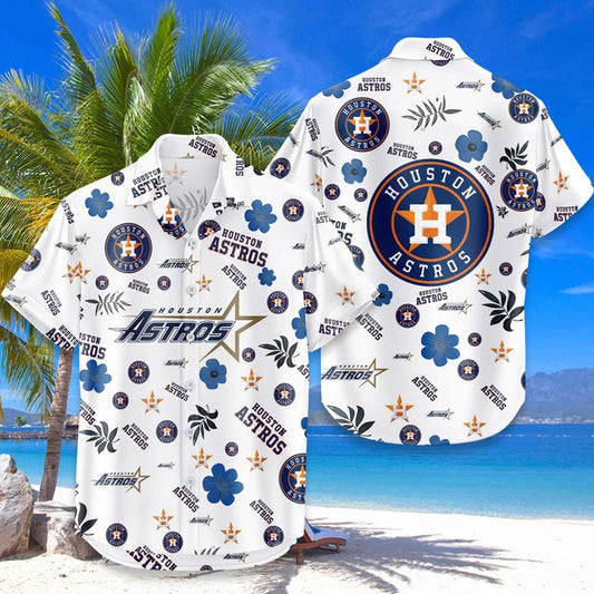 [FLASH SALE] NEW CUSTOMIZED MLB10 HAS HOUSTON ASTROS UNISEX HAWAIIAN SHIRT & SHORTS SET