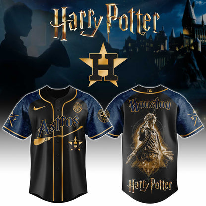 [FLASH SALE] NEW CUSTOMIZED MLB10 HAS HOUSTON ASTROS x HARRY POTTER BASEBALL JERSEY & CAP