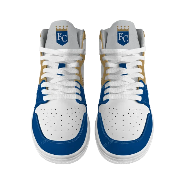 [FLASH SALE] NEW CUSTOMIZED MLB19 KC ROYALS AIR JORDAN SNEAKERS