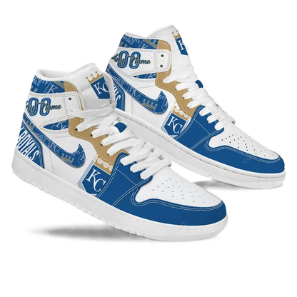 [FLASH SALE] NEW CUSTOMIZED MLB19 KC ROYALS AIR JORDAN SNEAKERS