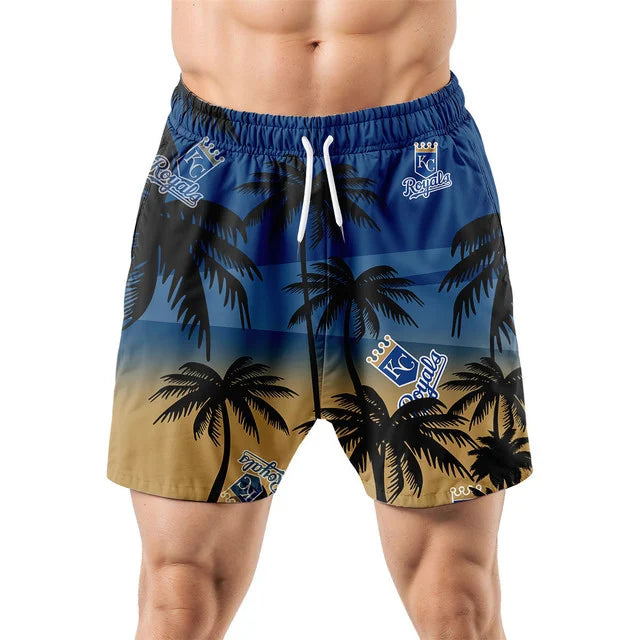 [FLASH SALE] NEW CUSTOMIZED MLB19 KCR KANSAS CITY ROYALS UNISEX HAWAIIAN SHIRT & SHORTS SET