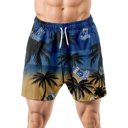 [FLASH SALE] NEW CUSTOMIZED MLB19 KCR KANSAS CITY ROYALS UNISEX HAWAIIAN SHIRT & SHORTS SET