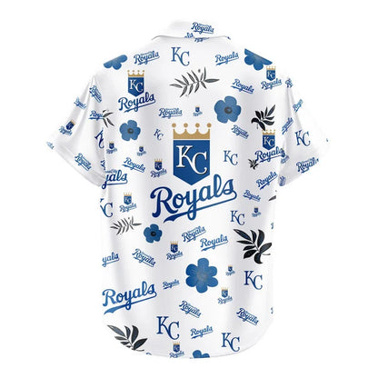 [FLASH SALE] NEW CUSTOMIZED MLB19 KCR KANSAS CITY ROYALS UNISEX HAWAIIAN SHIRT & SHORTS SET