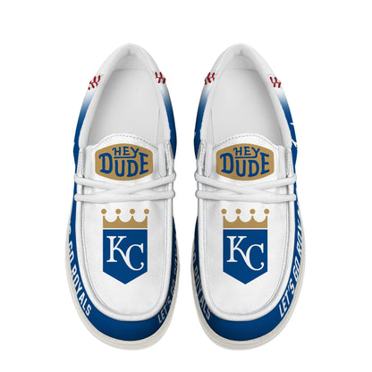 [FLASH SALE] NEW CUSTOMIZED MLB19 KC ROYALS LOAFER SHOES