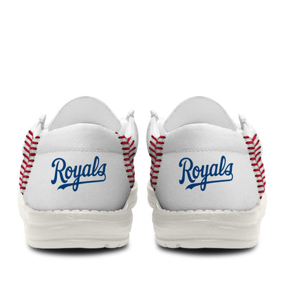 [FLASH SALE] NEW CUSTOMIZED MLB19 KC ROYALS LOAFER SHOES