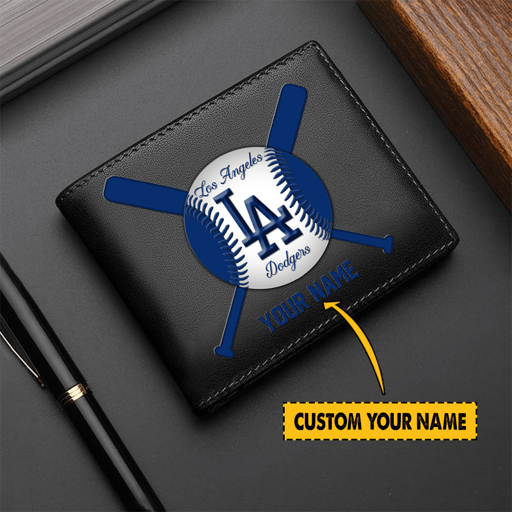 [FLASH SALE] NEW CUSTOMIZED MLB02 LA DODGERS LEATHER WALLET