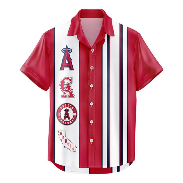 [FLASH SALE] NEW CUSTOMIZED MLB27 LAA LOS ANGELES ANGELS UNISEX HAWAIIAN SHIRT