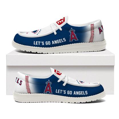 [FLASH SALE] NEW CUSTOMIZED MLB27 LA ANGELS LOAFER SHOES