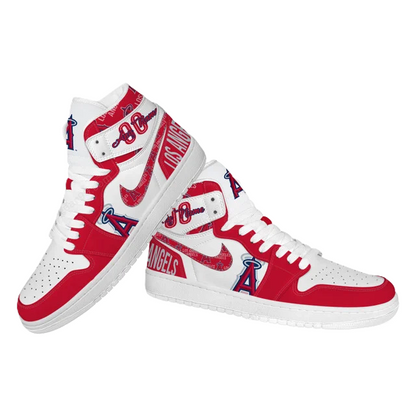 [FLASH SALE] NEW CUSTOMIZED MLB27 LA ANGELS AIR JORDAN SNEAKERS