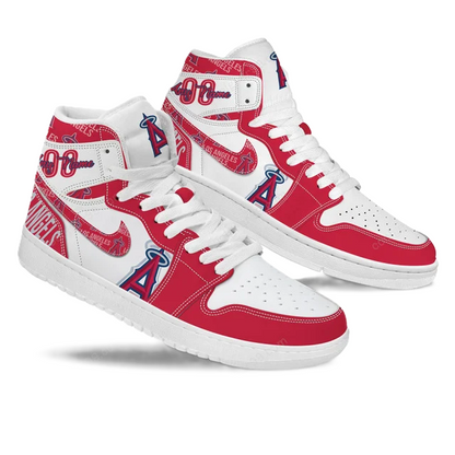 [FLASH SALE] NEW CUSTOMIZED MLB27 LA ANGELS AIR JORDAN SNEAKERS